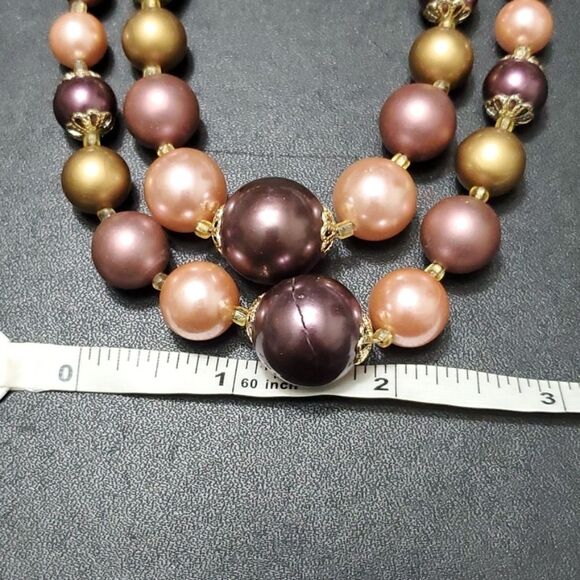Vintage double strand beaded necklace - Picture 7 of 12